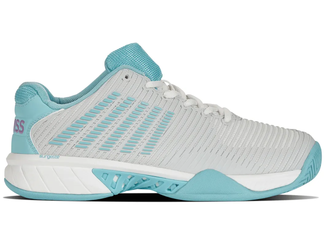 96613-190-M | HYPERCOURT EXPRESS 2 | BRILLIANT WHITE/ANGEL BLUE/SHEER LILAC sold by K-Swiss