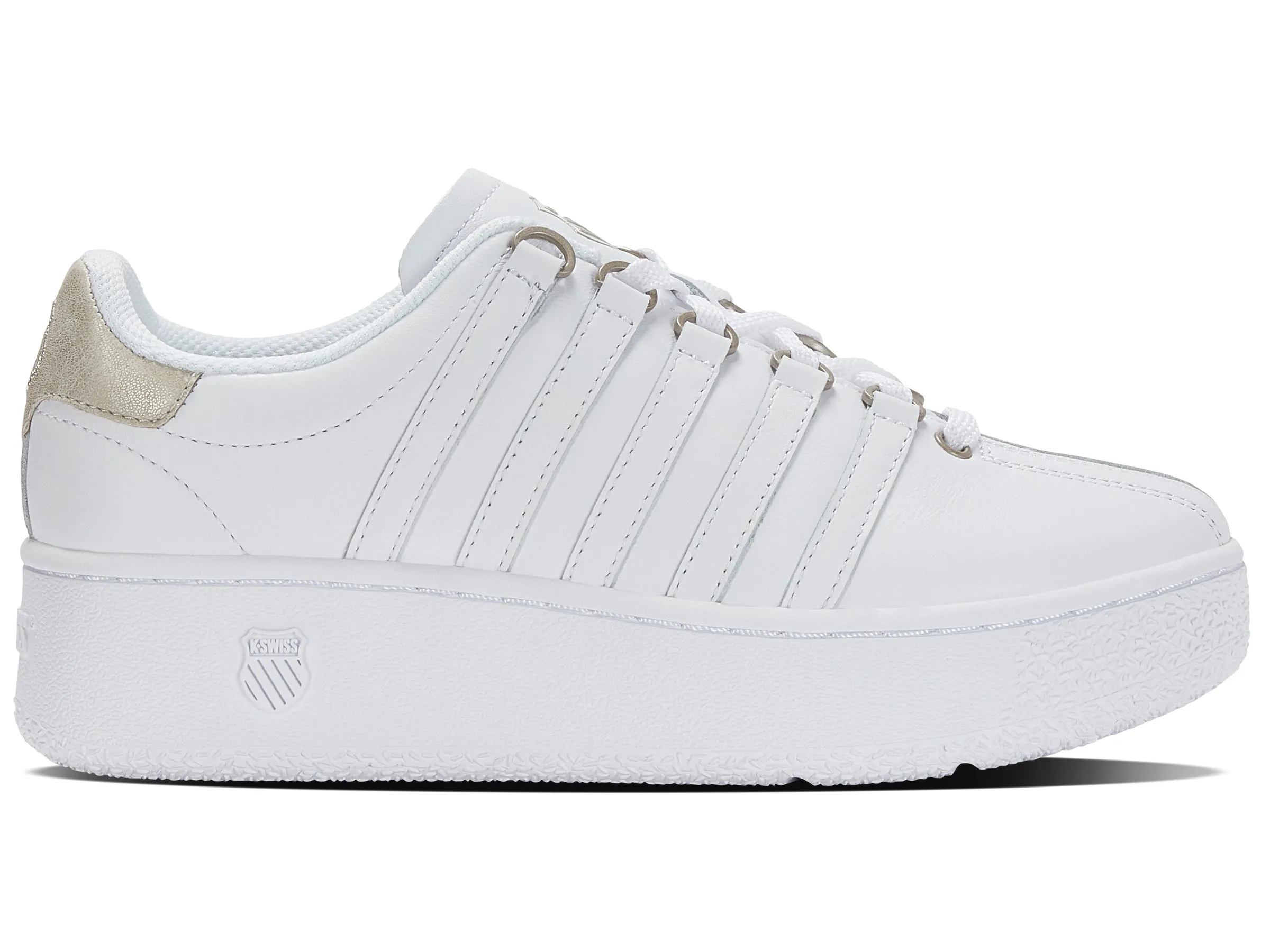 98529-183-M | CLASSIC VN PLATFORM | WHITE/CHAMPAGNE GOLD sold by K-Swiss