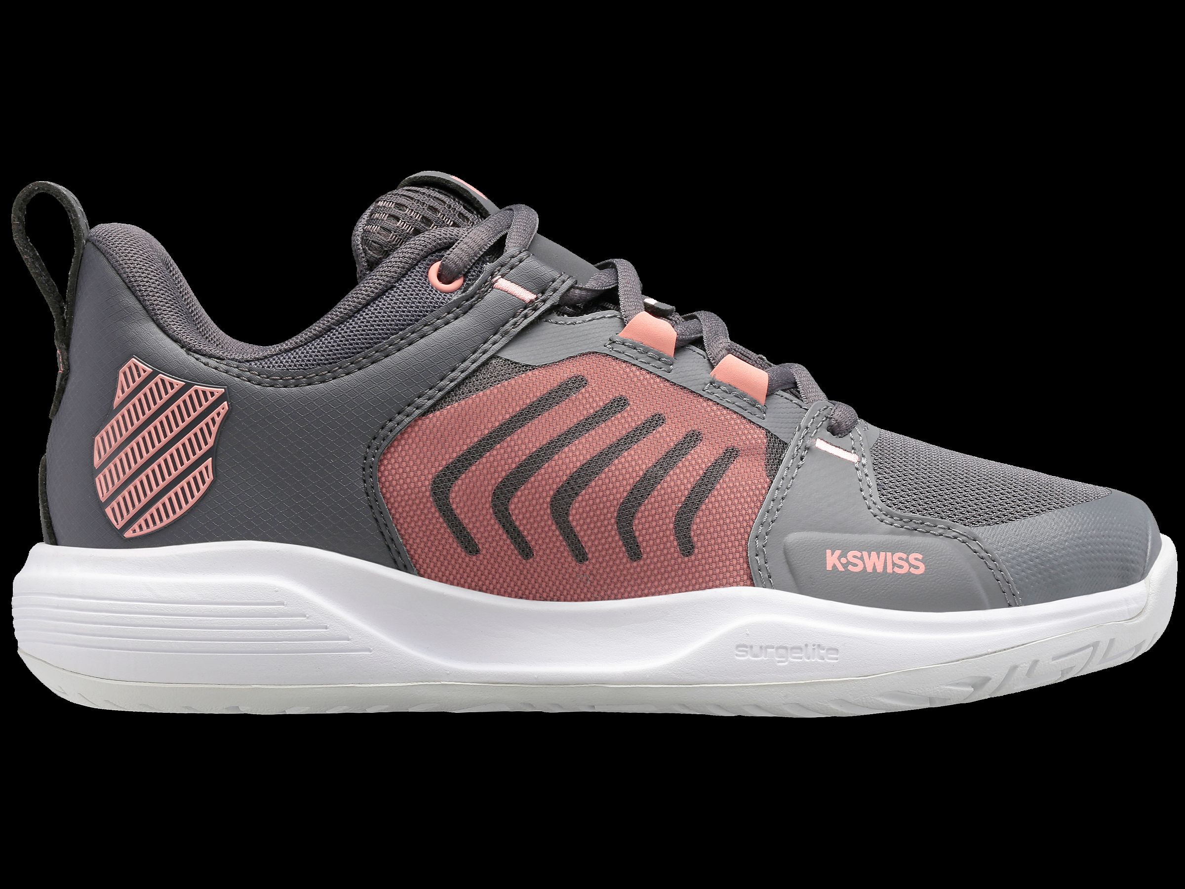K97395-050 | Women's Ultrashot Team | Steel Gray/Asphalt/Peach Amber - Final Sale sold by K-Swiss