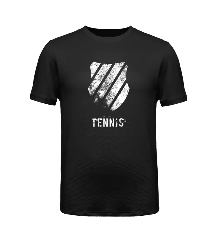 107290-001 | DISTRESSED LOGO S/S | BLACK made by K-Swiss