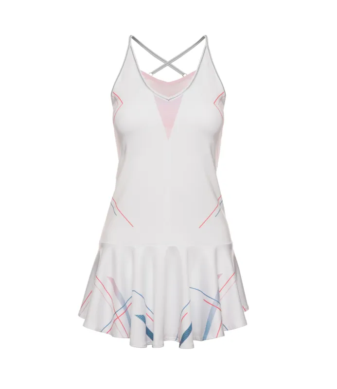 196047-100 | SCULPT STRAPPY DRESS | WHITE sold by K-Swiss