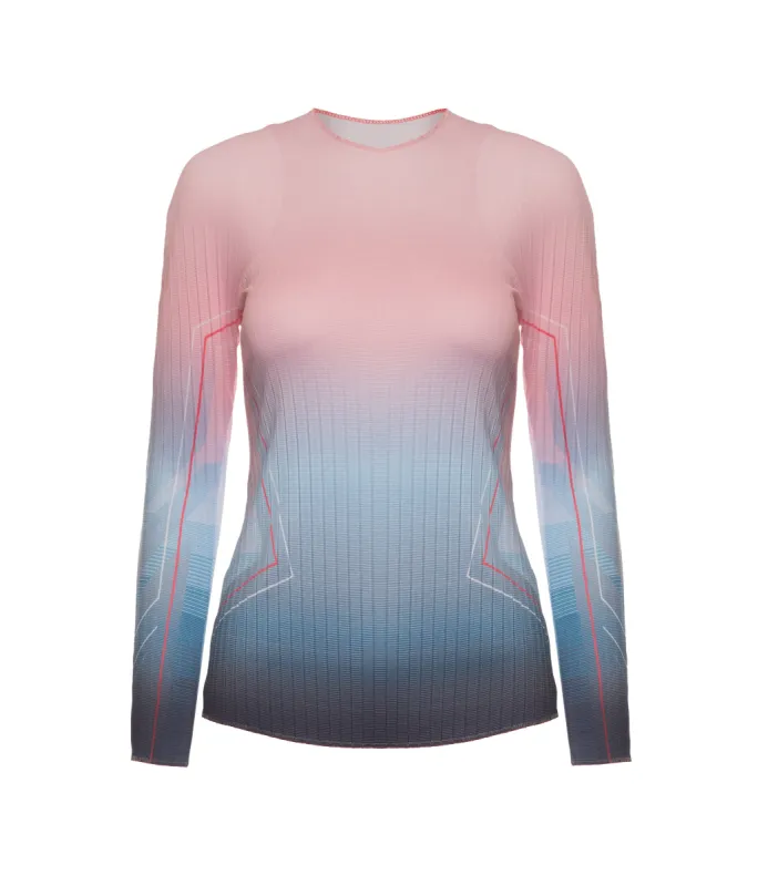 196049-466 | PLEATED L/S CREW | SILVERLAKE BLUE sold by K-Swiss