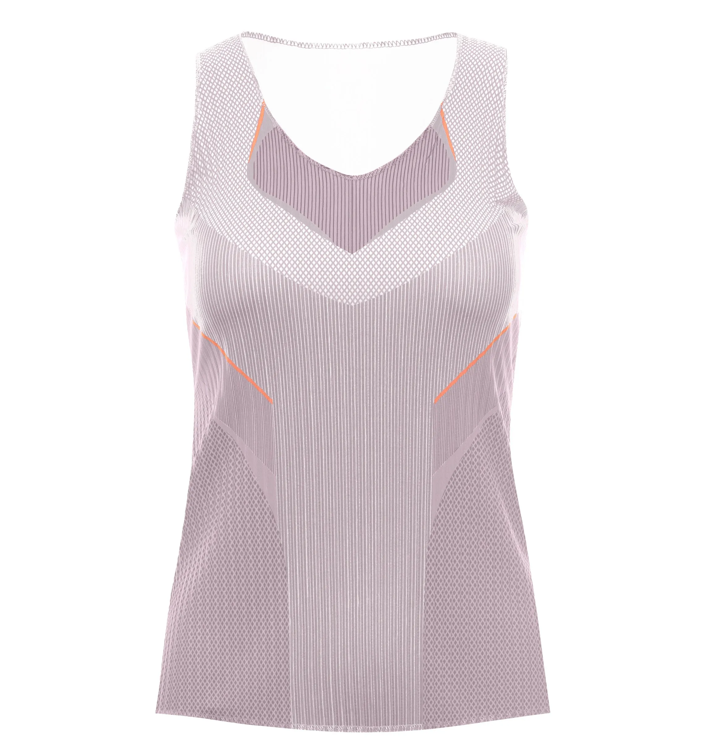 196053-510 | PLEATED V-NECK TANK | PLUM sold by K-Swiss