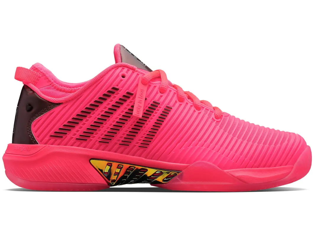 97383-662-M | HYPERCOURT SUPREME LUCKY IN LOVE | NEON PINK/GRAY SILVE sold by K-Swiss