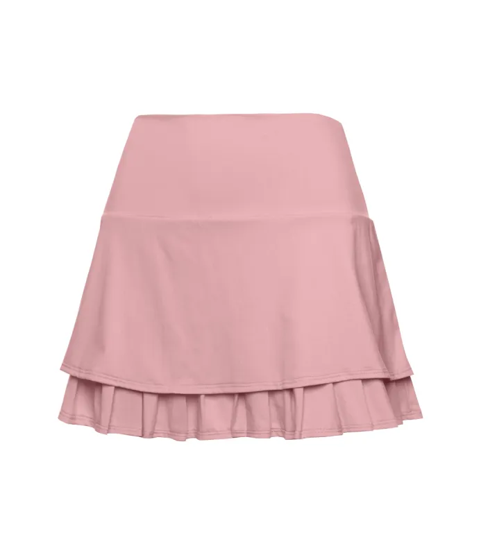 196042-699 | TIER PLEAT SKIRT-14" | SEASHELL made by K-Swiss