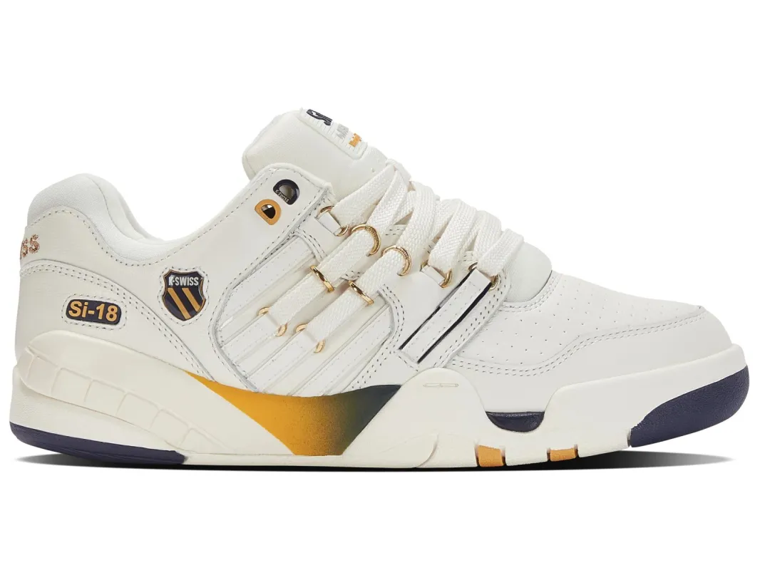 K07397-138 | Men's Si-18 Premier | Snow White/Navy/Honey Gold sold by K-Swiss
