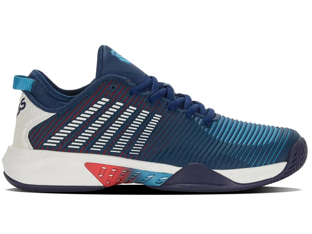 K06615-418 | Men's Hypercourt Supreme | Blue Opal/Blanc De Blanc/Lollipop sold by K-Swiss