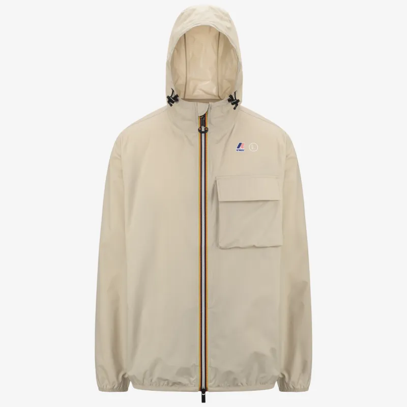K-WAY X UNIVERSAL WORKS LE VRAI 2.1 AMIABLE WATERGATE BAY JACKET - Beige Grey sold by K-Way