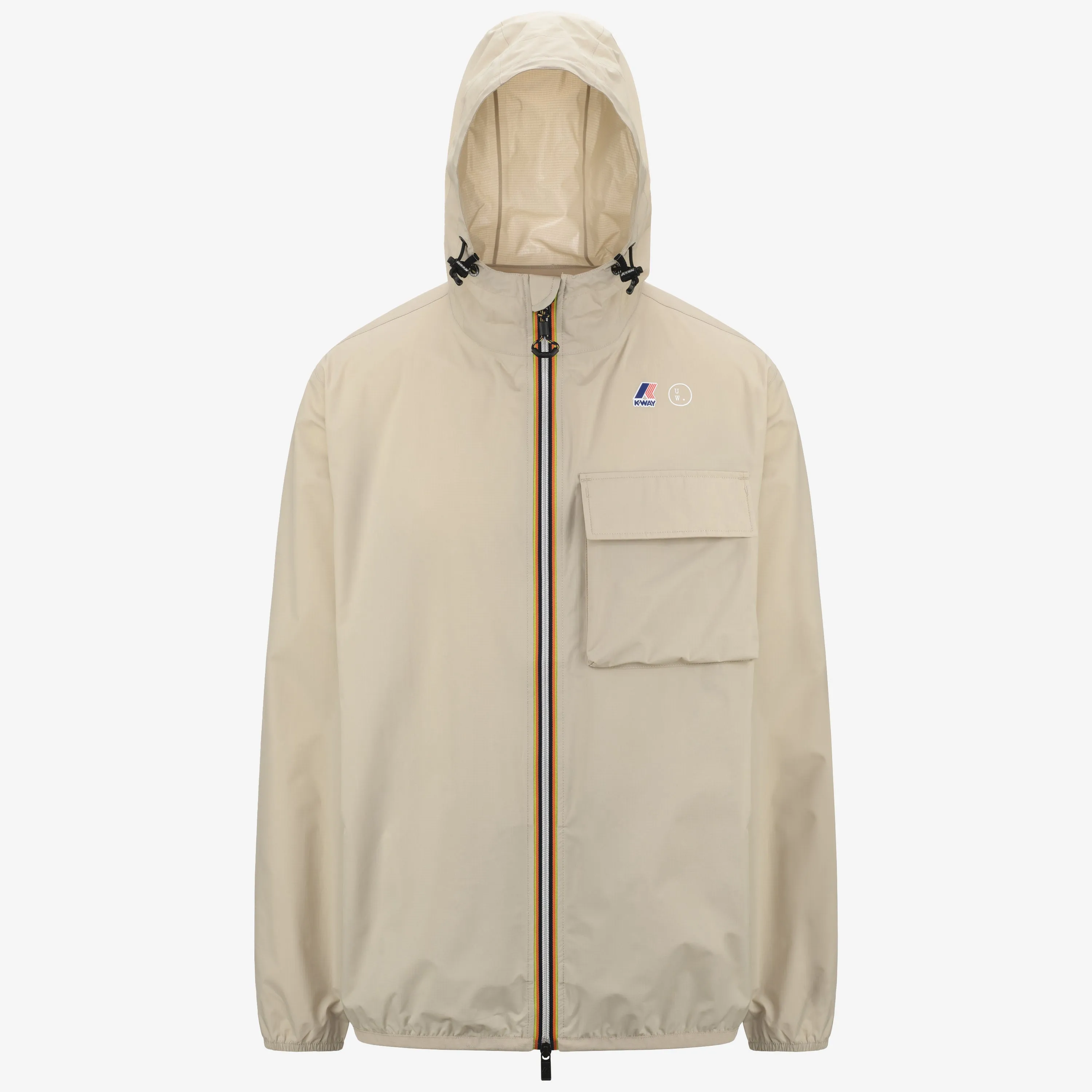 K-WAY X UNIVERSAL WORKS LE VRAI 2.1 AMIABLE WATERGATE BAY JACKET - Beige Grey sold by K-Way