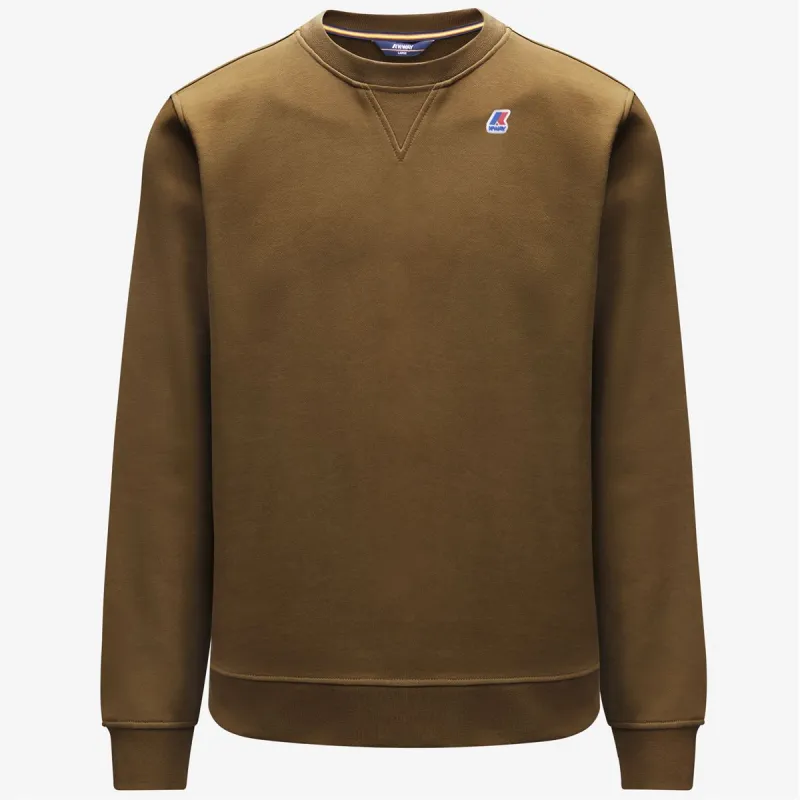 BAPTISTE - Fleece - Jumper - Man - Brown Greenish made by K-Way