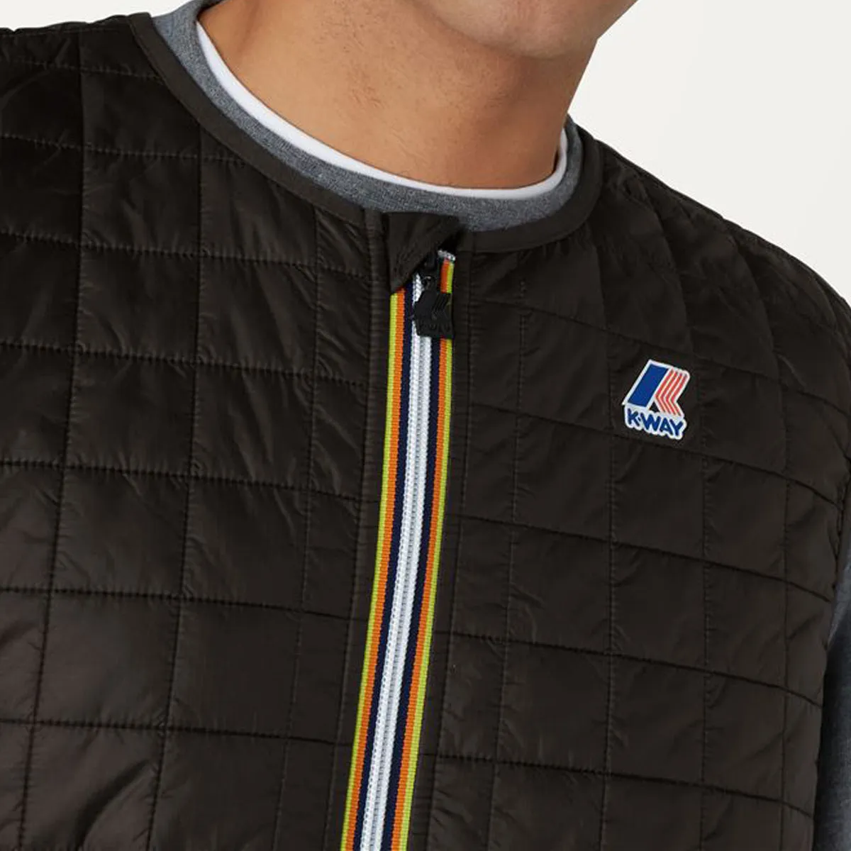 LE VRAI ROUL QUILTED LT WARM - Jackets - Vest - Unisex - Black Pure sold by K-Way product image thumbnail 2