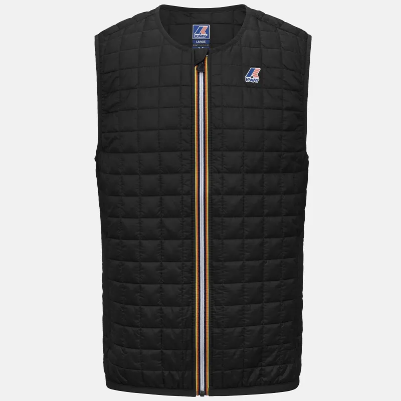 LE VRAI ROUL QUILTED LT WARM - Jackets - Vest - Unisex - Black Pure made by K-Way