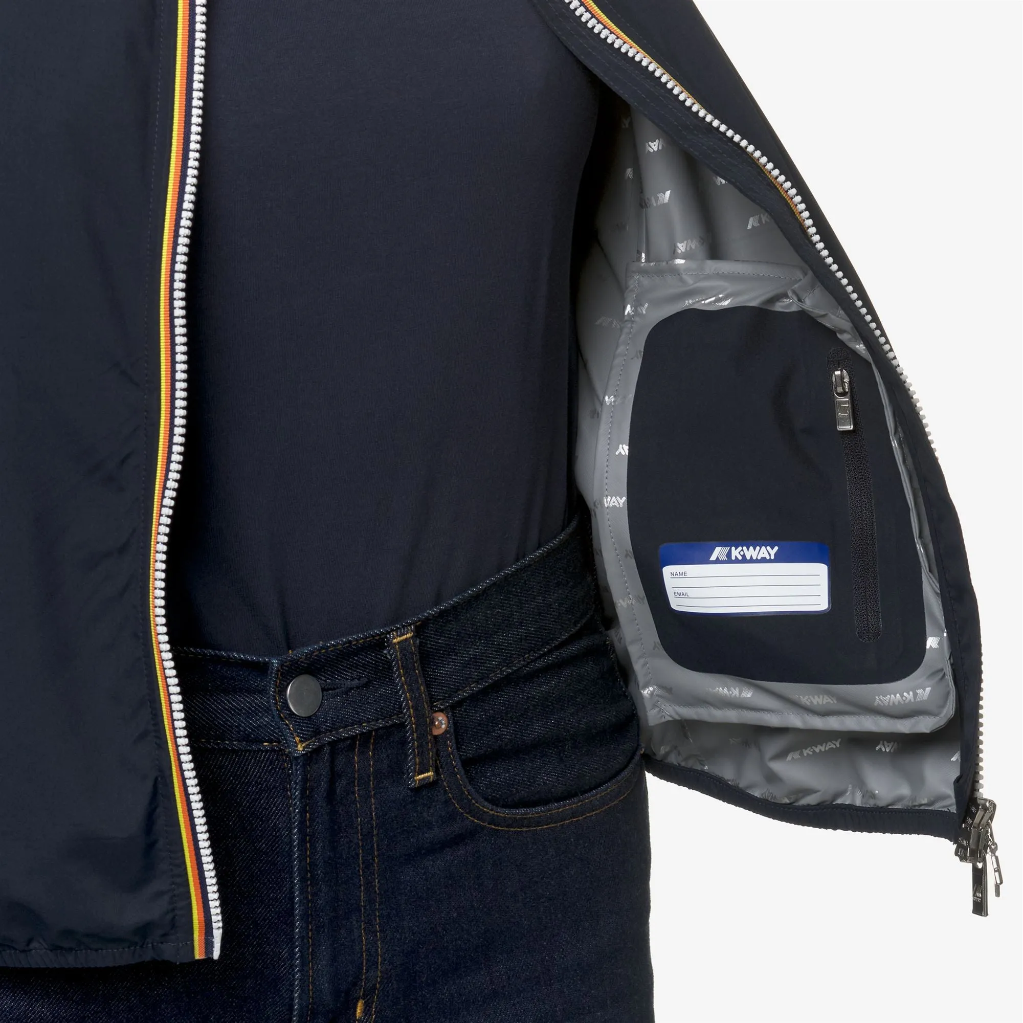 LILY STRETCH DOT - Jackets - Short - Woman - Blue Depth sold by K-Way product image thumbnail 2