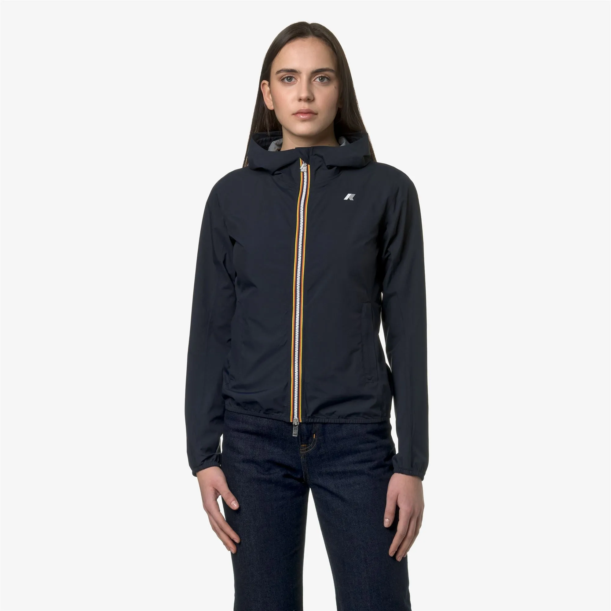 LILY STRETCH DOT - Jackets - Short - Woman - Blue Depth sold by K-Way product image thumbnail 3