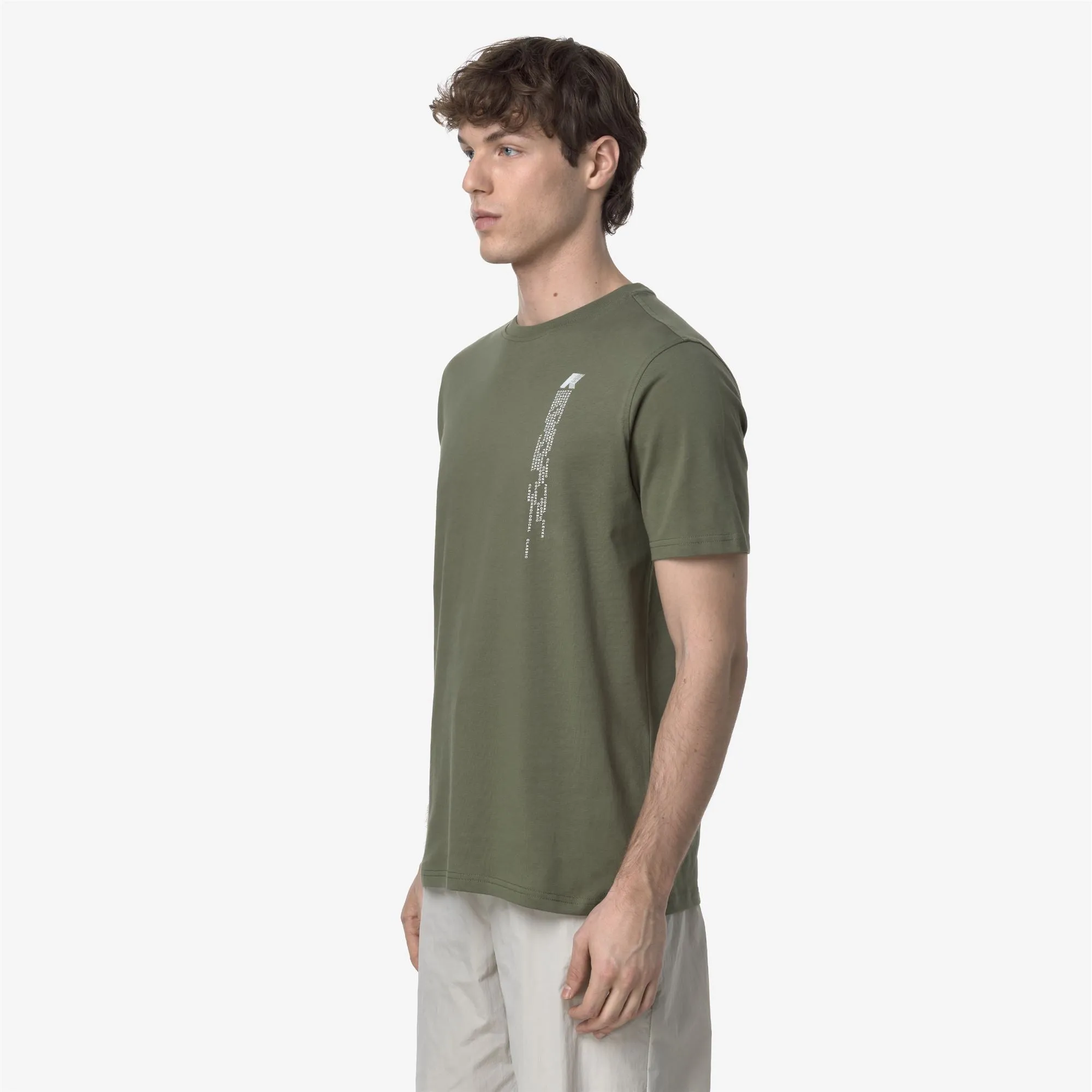 ODOM DIGITAL RAIN JERSEY - T-ShirtsTop - T-Shirt - MAN - GREEN LICHEN sold by K-Way product image thumbnail 4