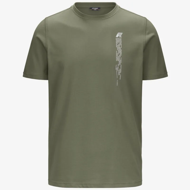 ODOM DIGITAL RAIN JERSEY - T-ShirtsTop - T-Shirt - MAN - GREEN LICHEN sold by K-Way