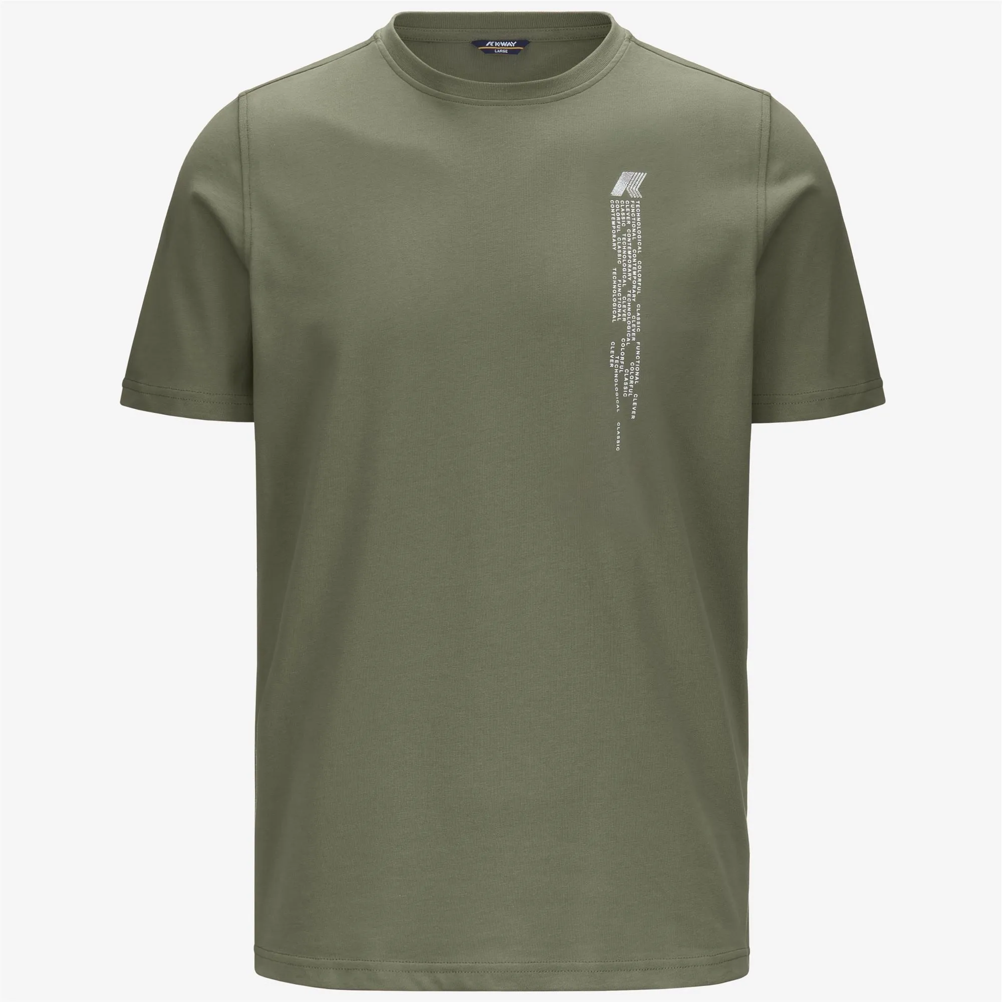 ODOM DIGITAL RAIN JERSEY - T-ShirtsTop - T-Shirt - MAN - GREEN LICHEN sold by K-Way