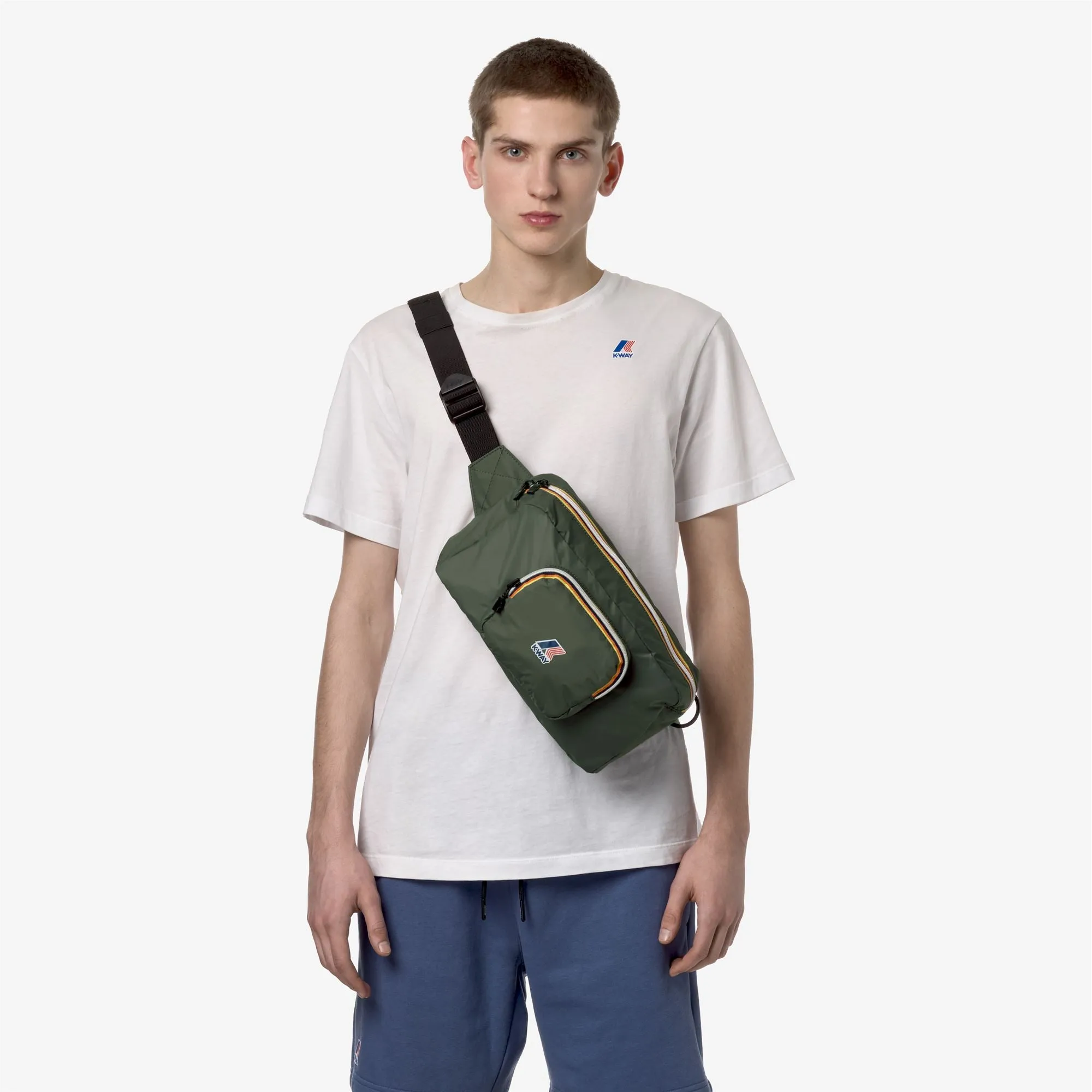 LE VRAI 3.0 SYLVAIN - Bags - Waist Bag - UNISEX - GREEN BLACKISH sold by K-Way product image thumbnail 5