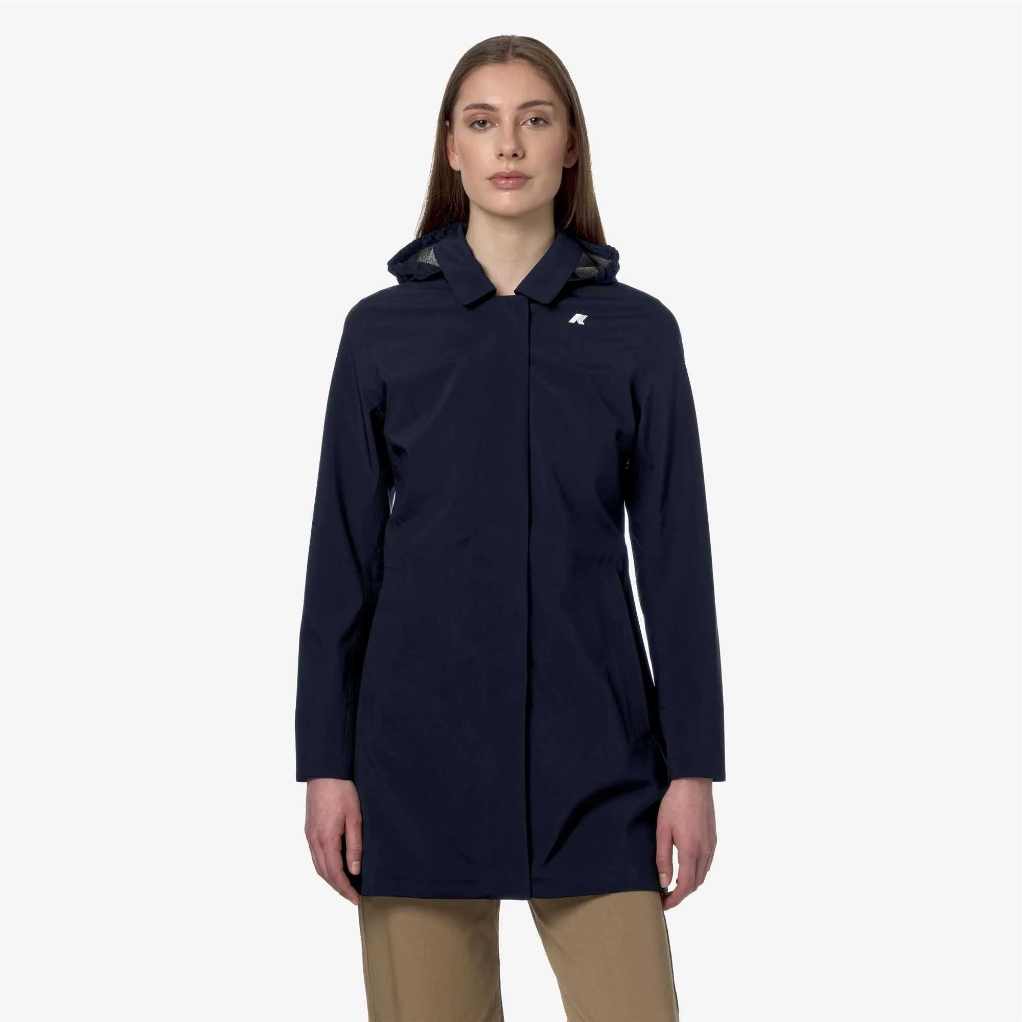 MATHY BONDED JERSEY - Jackets - Mid - WOMAN - BLUE DEPTH sold by K-Way product image thumbnail 3