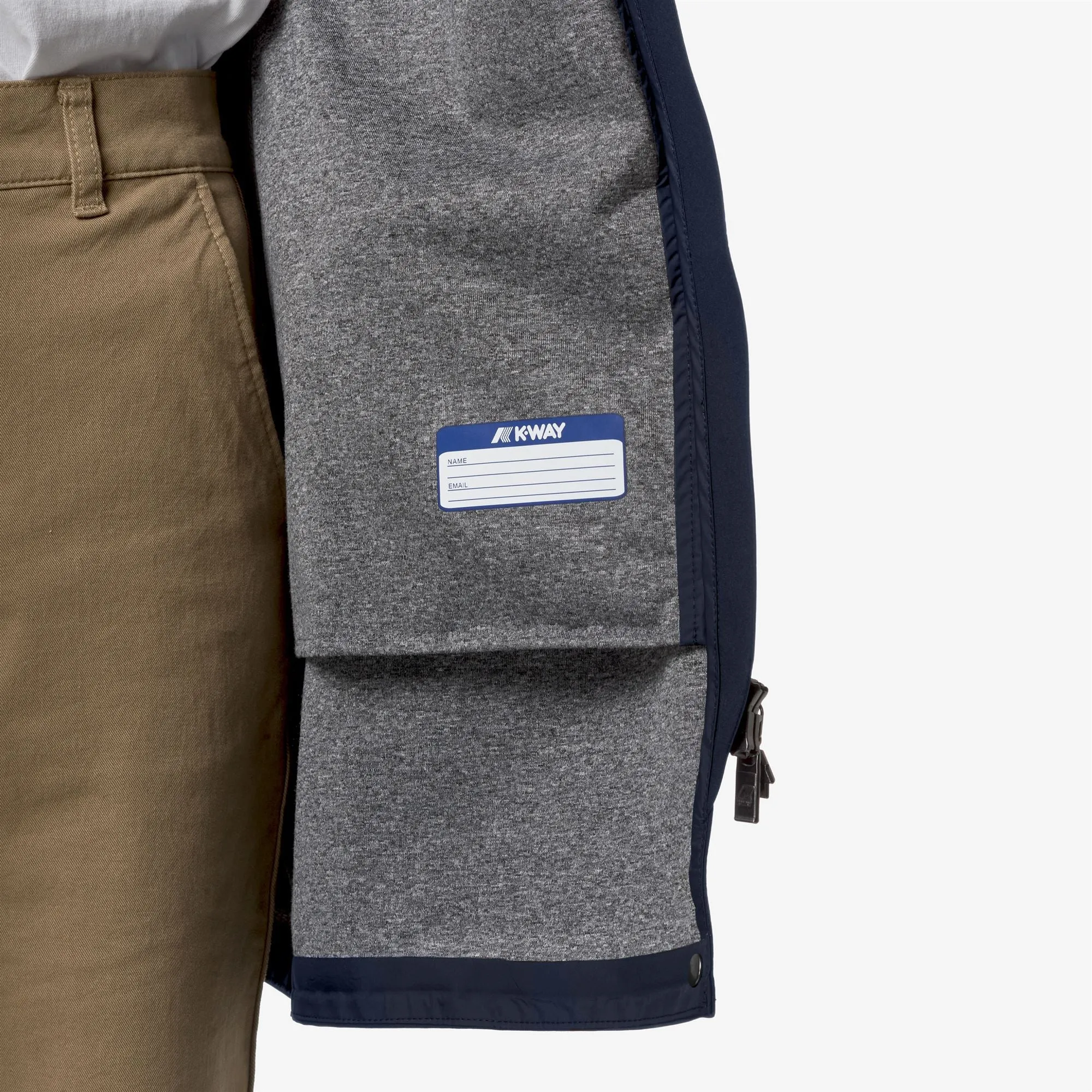 MATHY BONDED JERSEY - Jackets - Mid - WOMAN - BLUE DEPTH sold by K-Way product image thumbnail 2