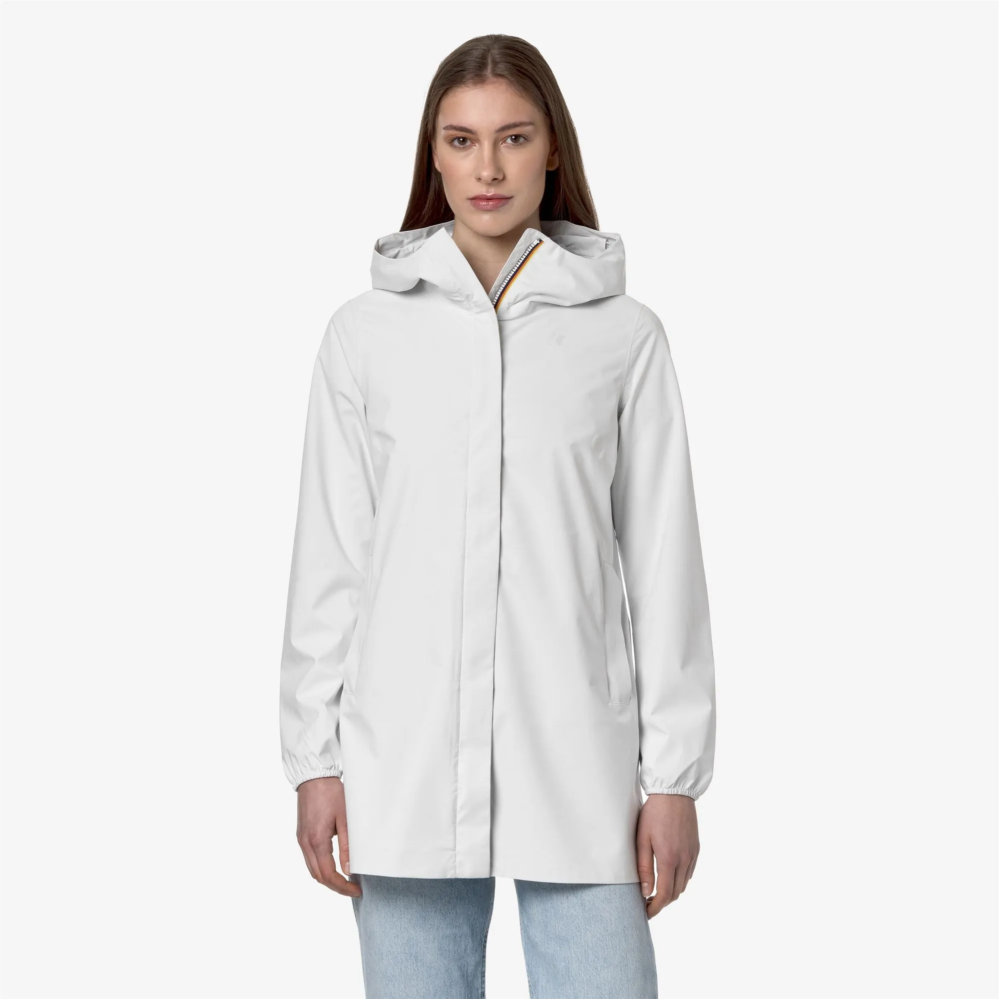 SOPHIE STRETCH DOT - Jackets - Mid - Woman - White sold by K-Way product image thumbnail 3