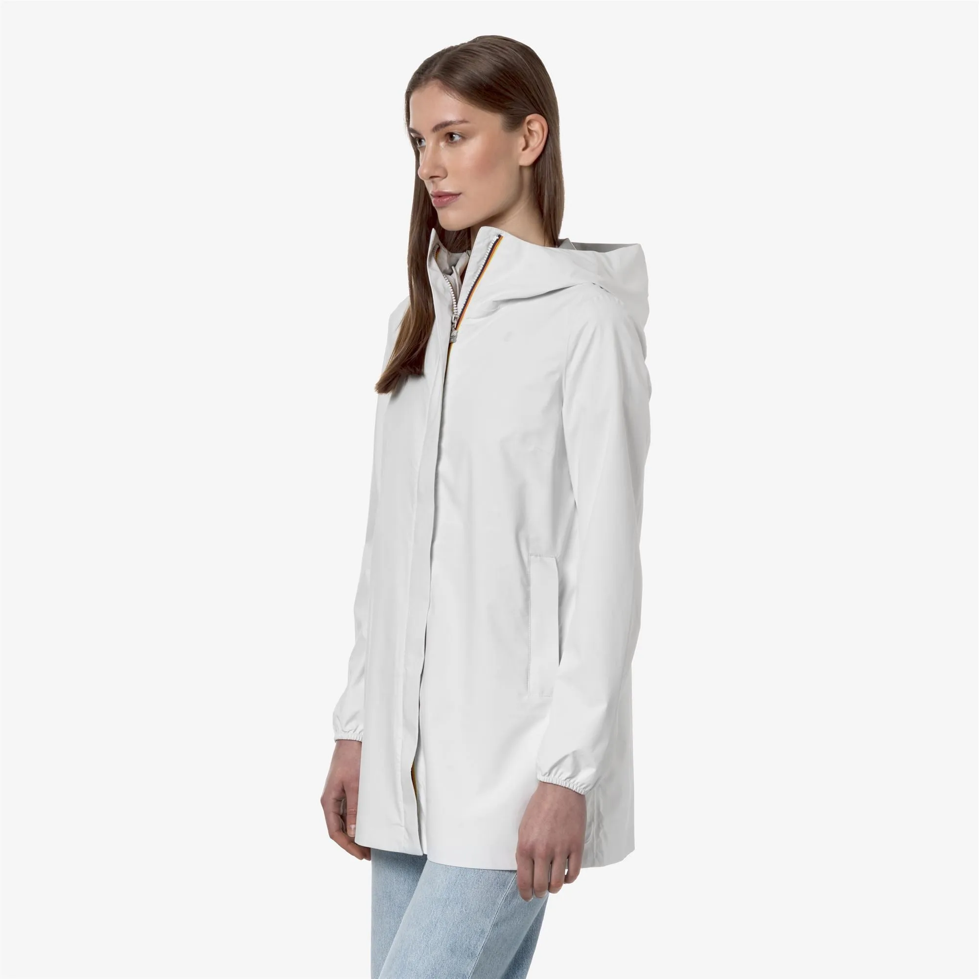 SOPHIE STRETCH DOT - Jackets - Mid - Woman - White sold by K-Way product image thumbnail 4