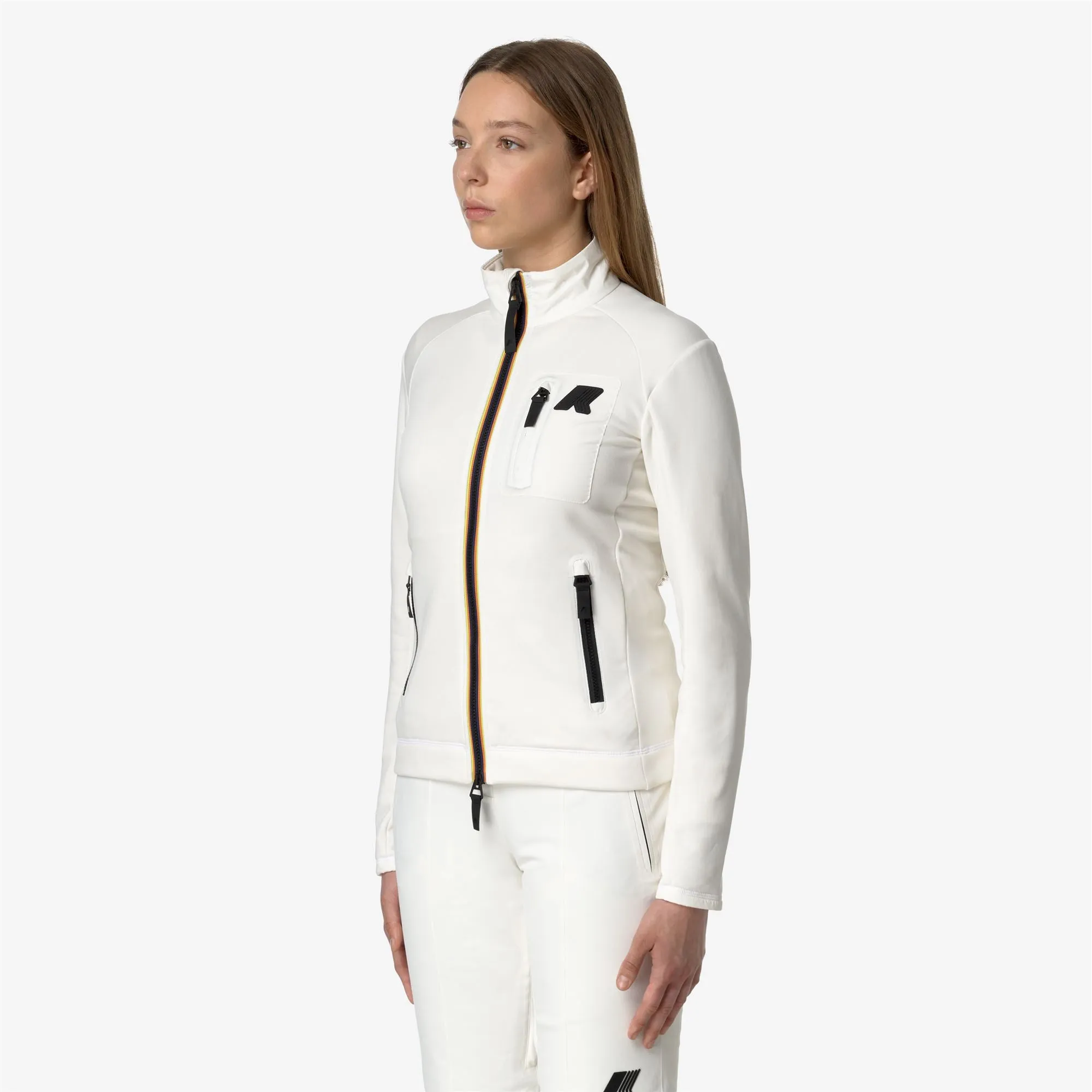 MARNAZ - Fleece - Jacket - Woman - White Gardenia sold by K-Way product image thumbnail 4