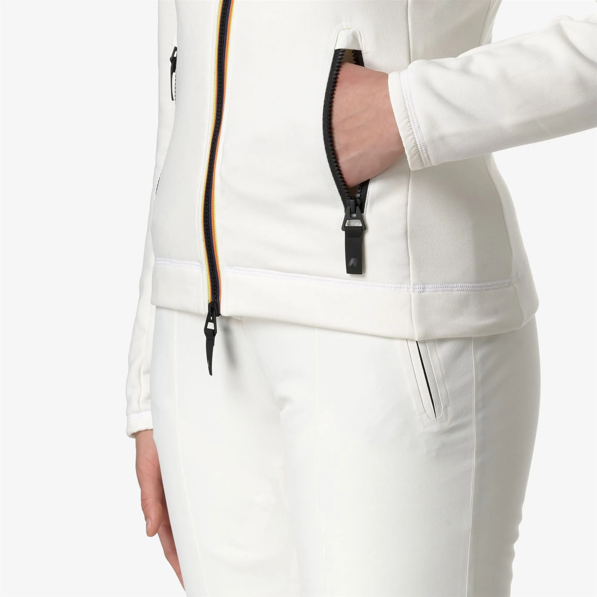 MARNAZ - Fleece - Jacket - Woman - White Gardenia sold by K-Way product image thumbnail 2