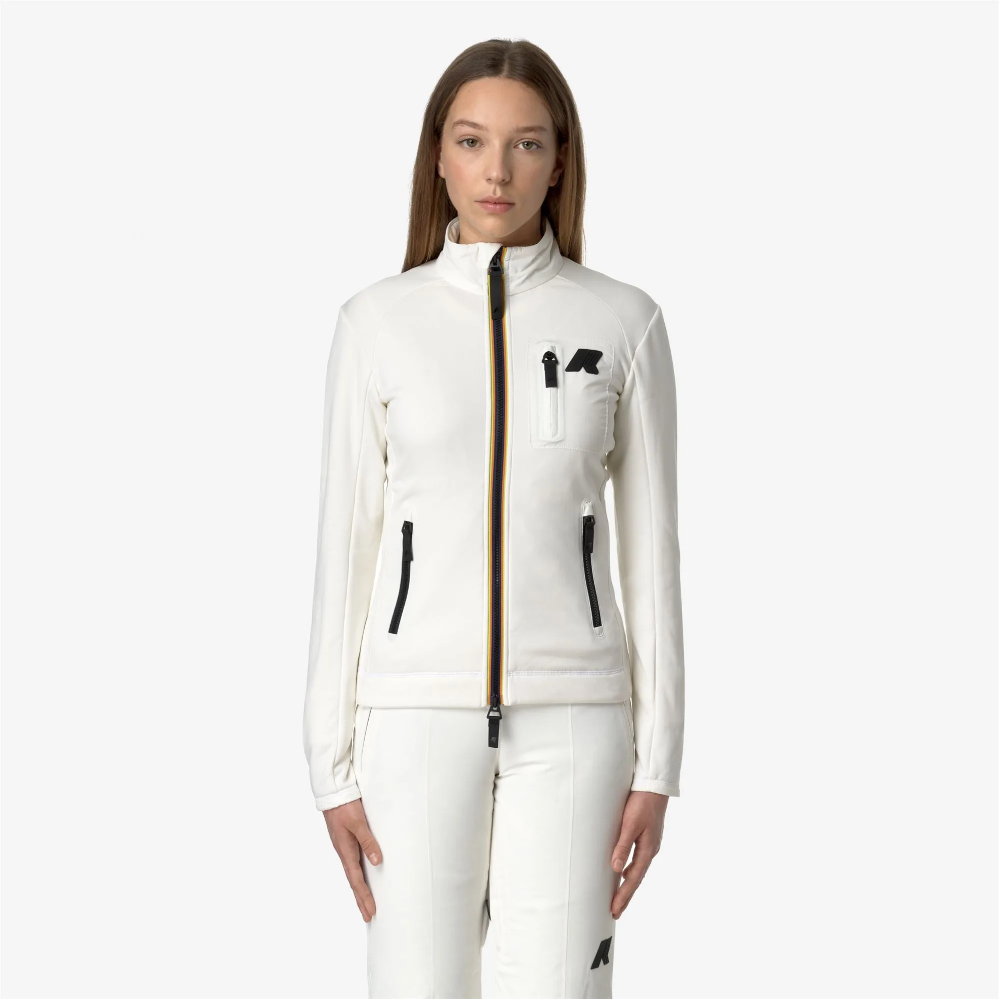 MARNAZ - Fleece - Jacket - Woman - White Gardenia sold by K-Way product image thumbnail 3