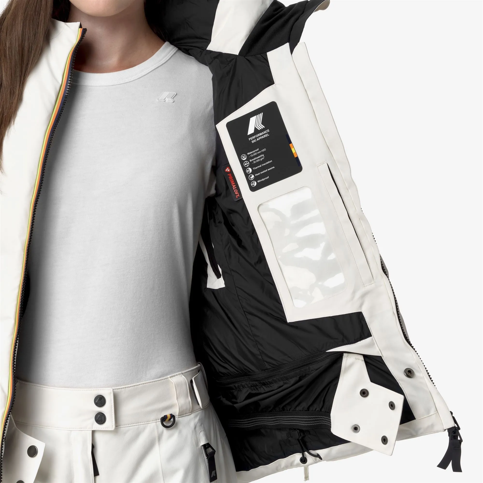 TUEDA - Jackets - Mid - Woman - White Gardenia sold by K-Way product image thumbnail 3