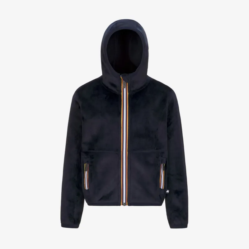 P. LILY VELOUR POLAR REVERSIBLE - Fleece - Jacket - GIRL - Blue Depth-Blue Depth sold by K-Way