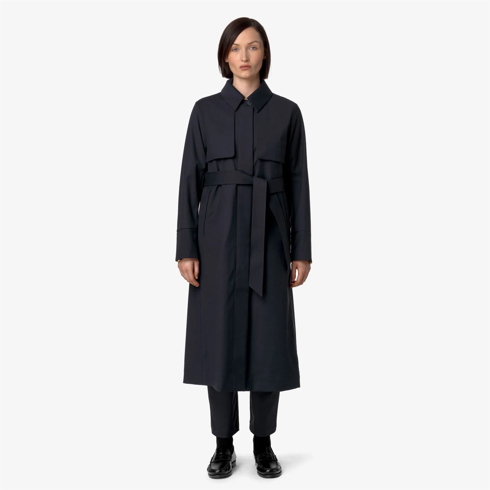 JESEL TECH WOOL BLEND - Jackets - Long - Woman - Blue Depth-Blue Depth sold by K-Way product image thumbnail 3