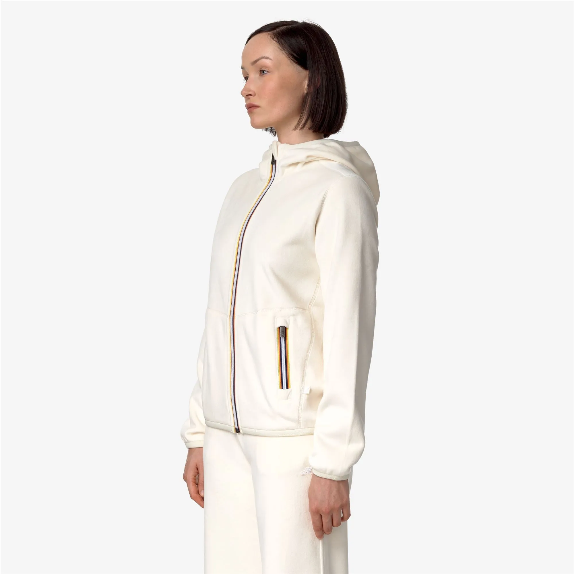 LILY VELOUR POLAR DOUBLE - Fleece - Jacket - Woman - White G-White G sold by K-Way product image thumbnail 5