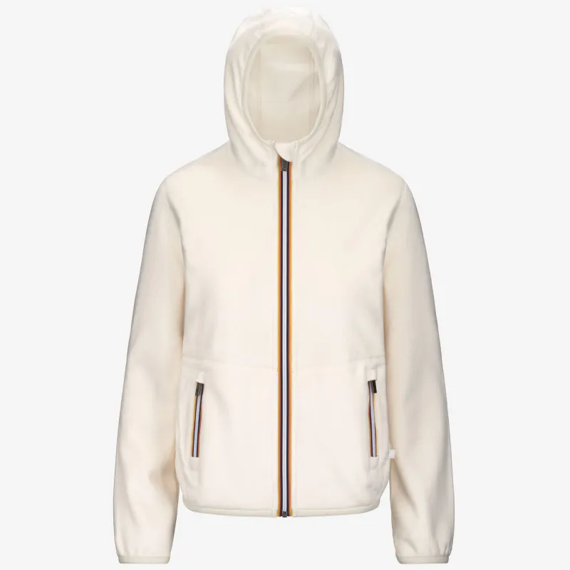 LILY VELOUR POLAR DOUBLE - Fleece - Jacket - Woman - White G-White G made by K-Way