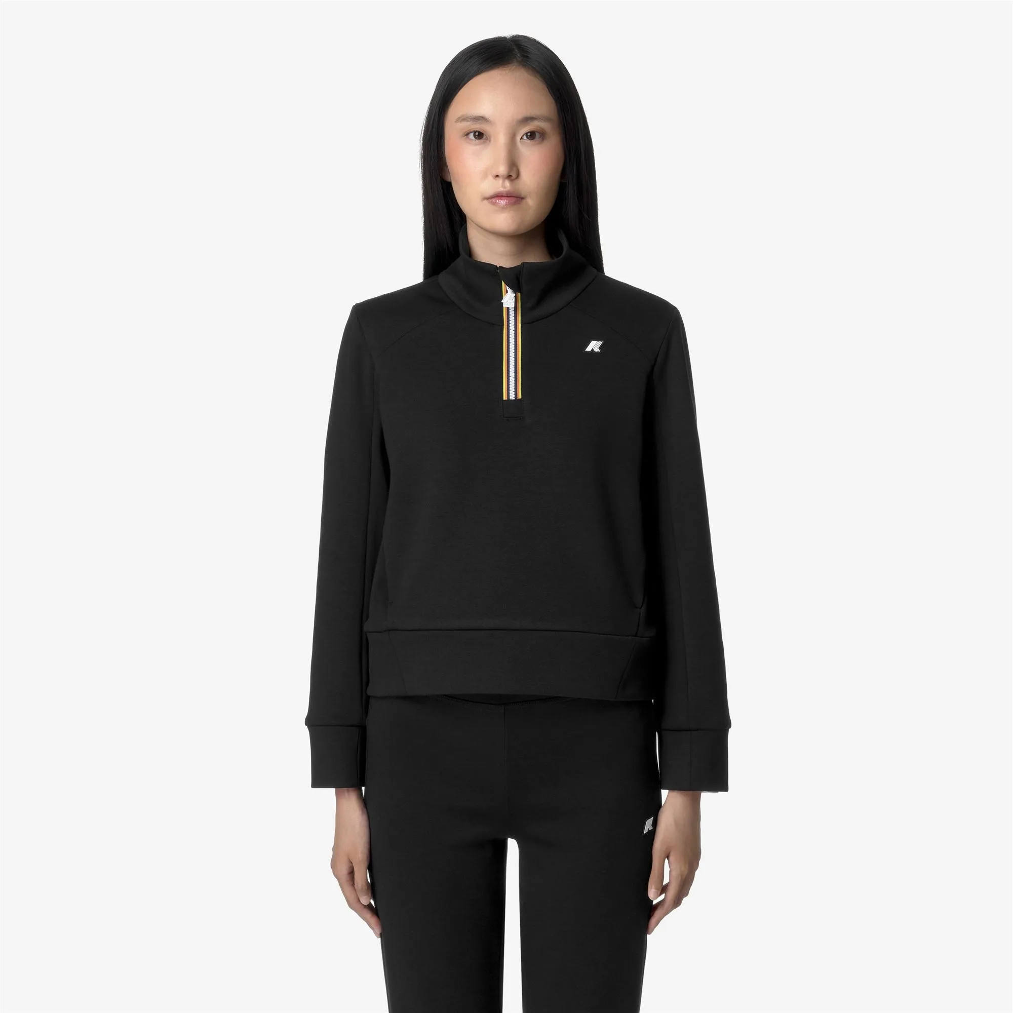 LOUEN LIGHT SPACER - Fleece - Jumper - WOMAN - BLACK PURE sold by K-Way product image thumbnail 3