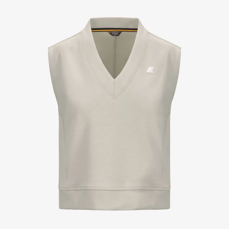 SAONNE INTERLOCK - T-ShirtsTop - T-Shirt - WOMAN - BEIGE LT made by K-Way