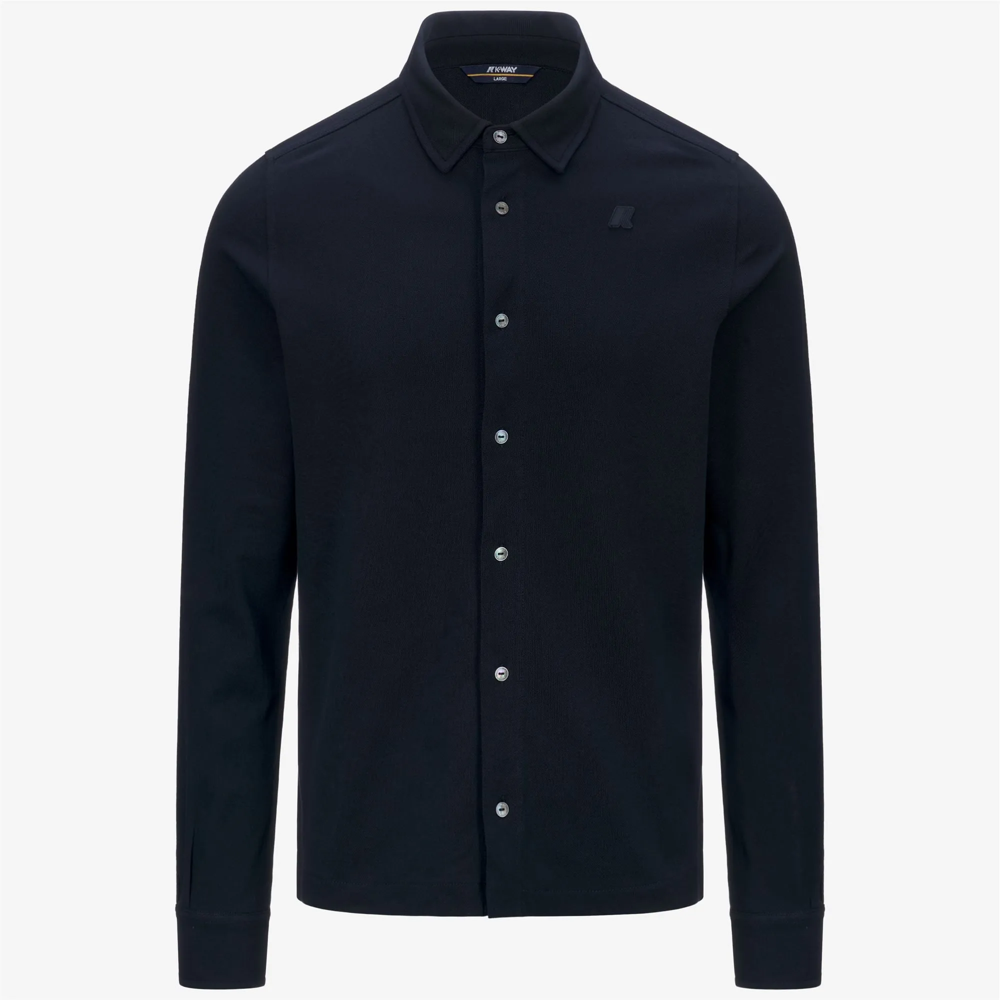 TIMOTHEE SLIM PIQUE - Shirts - Classic - Man - Blue Depth sold by K-Way