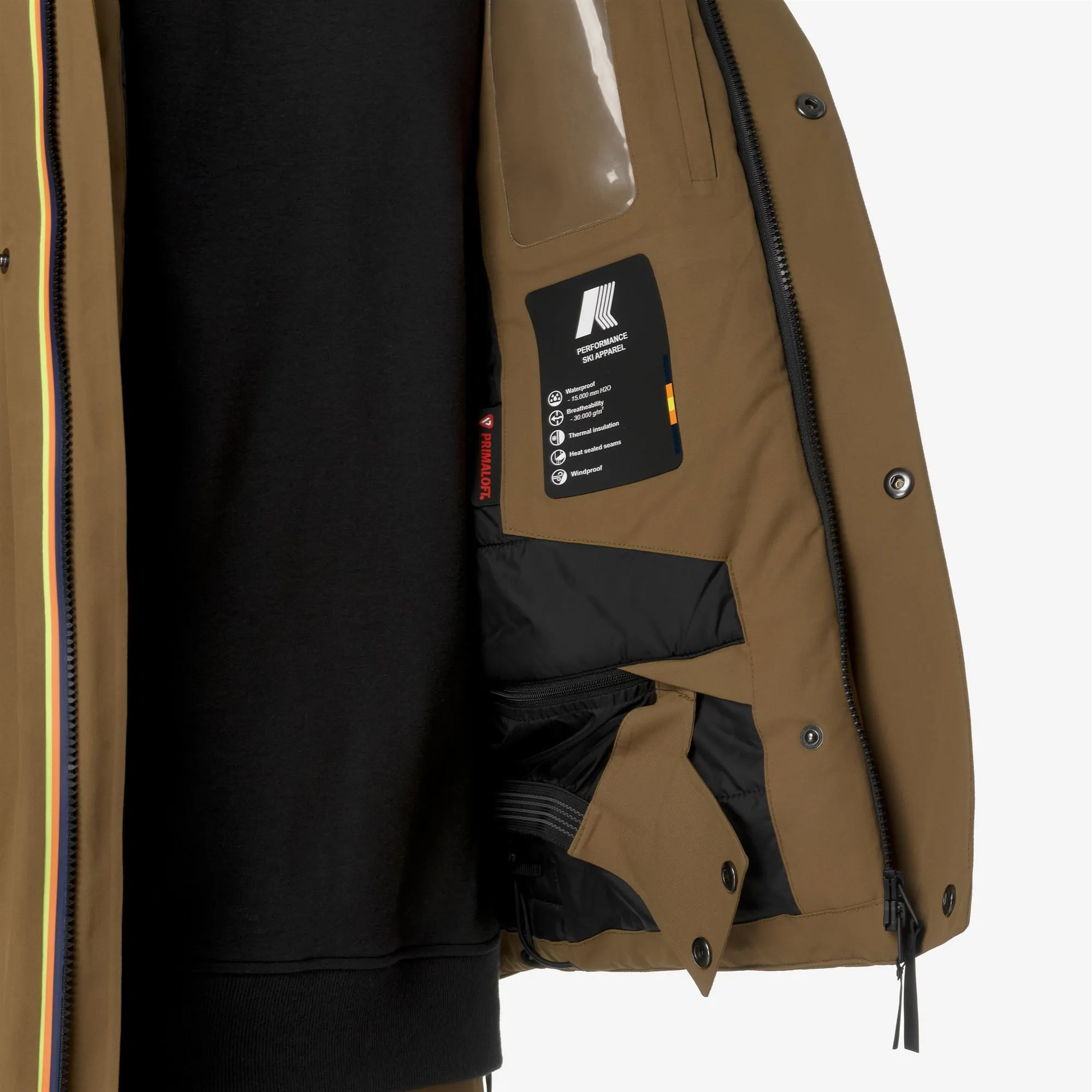 MALAMOT MICROTWILL 2L - Jackets - Mid - MAN - Brown Corda sold by K-Way product image thumbnail 3