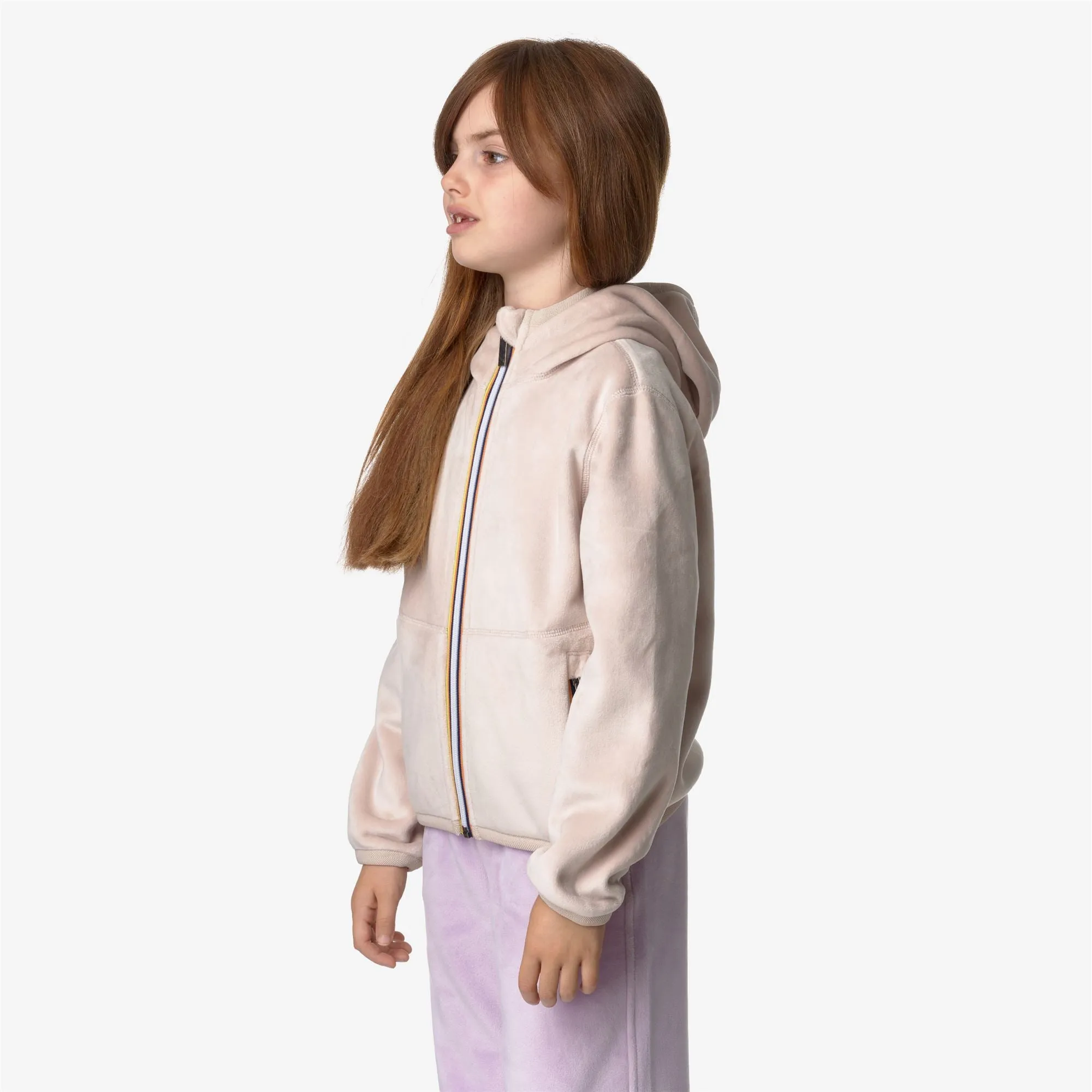 P. LILY VELOUR POLAR DOUBLE - Fleece - Jacket - Girl - Pink Tint-Pink Tint-Pink Tint sold by K-Way product image thumbnail 5
