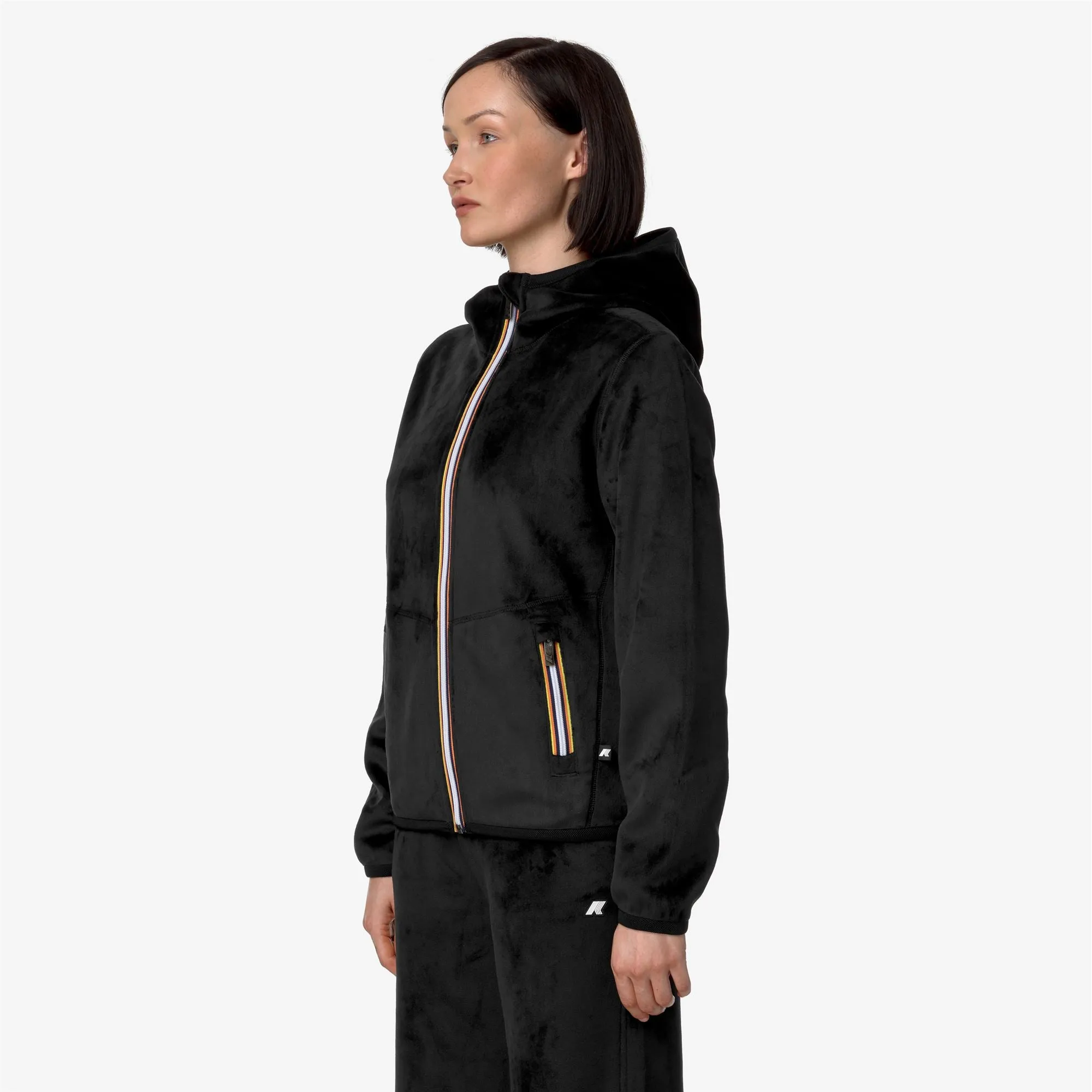 LILY VELOUR POLAR DOUBLE - Fleece - Jacket - Woman - Black P-Black P sold by K-Way product image thumbnail 5