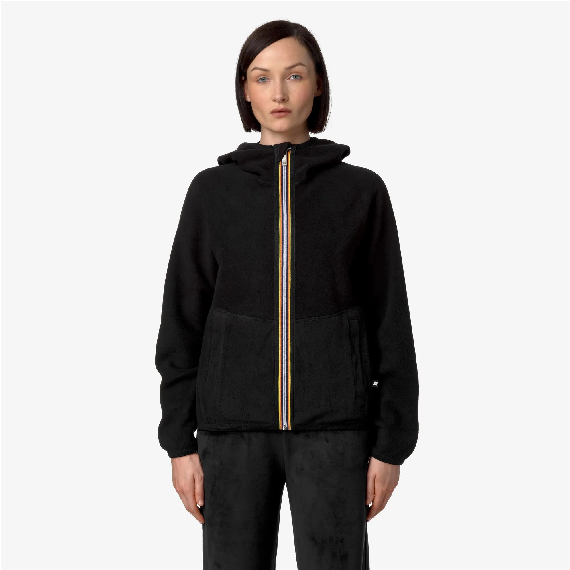 LILY VELOUR POLAR DOUBLE - Fleece - Jacket - Woman - Black P-Black P sold by K-Way product image thumbnail 3