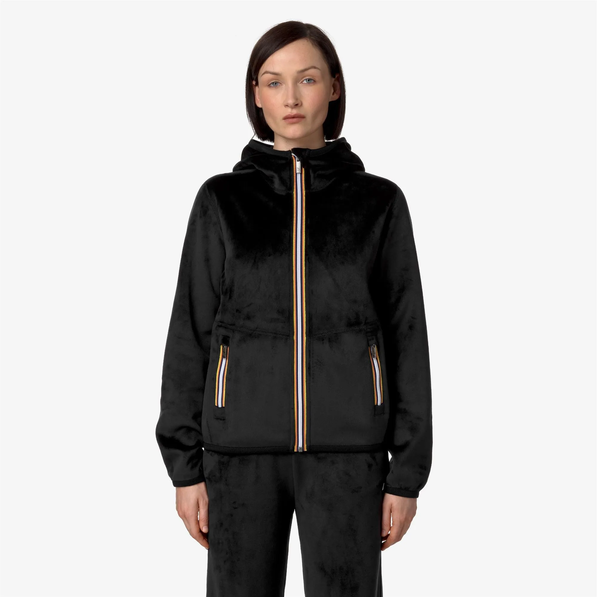 LILY VELOUR POLAR DOUBLE - Fleece - Jacket - Woman - Black P-Black P sold by K-Way product image thumbnail 4
