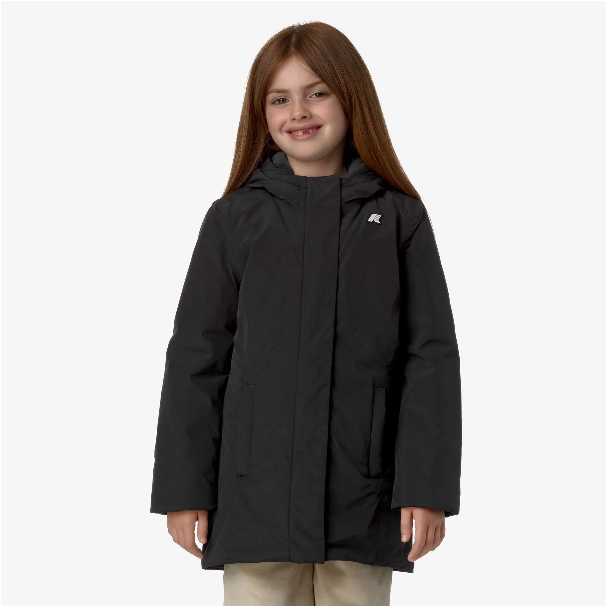 P. DENISE SOFT TOUCH MARMOTTA - Jackets - Mid - GIRL - BLACK P-BLUE A sold by K-Way product image thumbnail 3