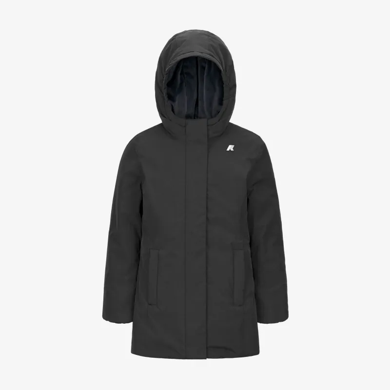 P. DENISE SOFT TOUCH MARMOTTA - Jackets - Mid - GIRL - BLACK P-BLUE A sold by K-Way