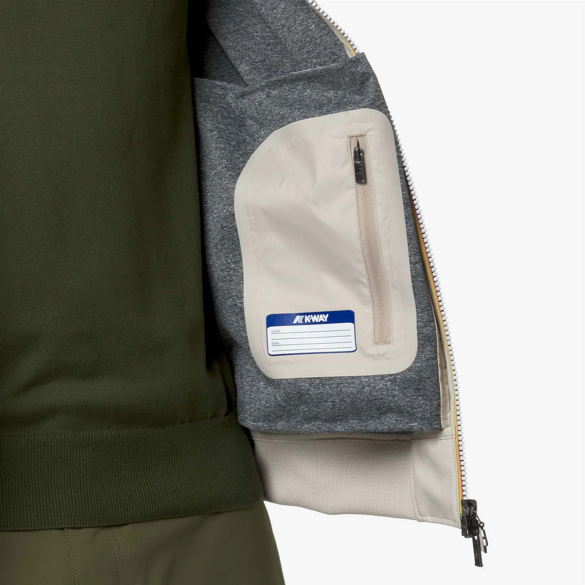 ARSENE BONDED JERSEY - Jackets - Short - Man - BEIGE LT sold by K-Way product image thumbnail 2