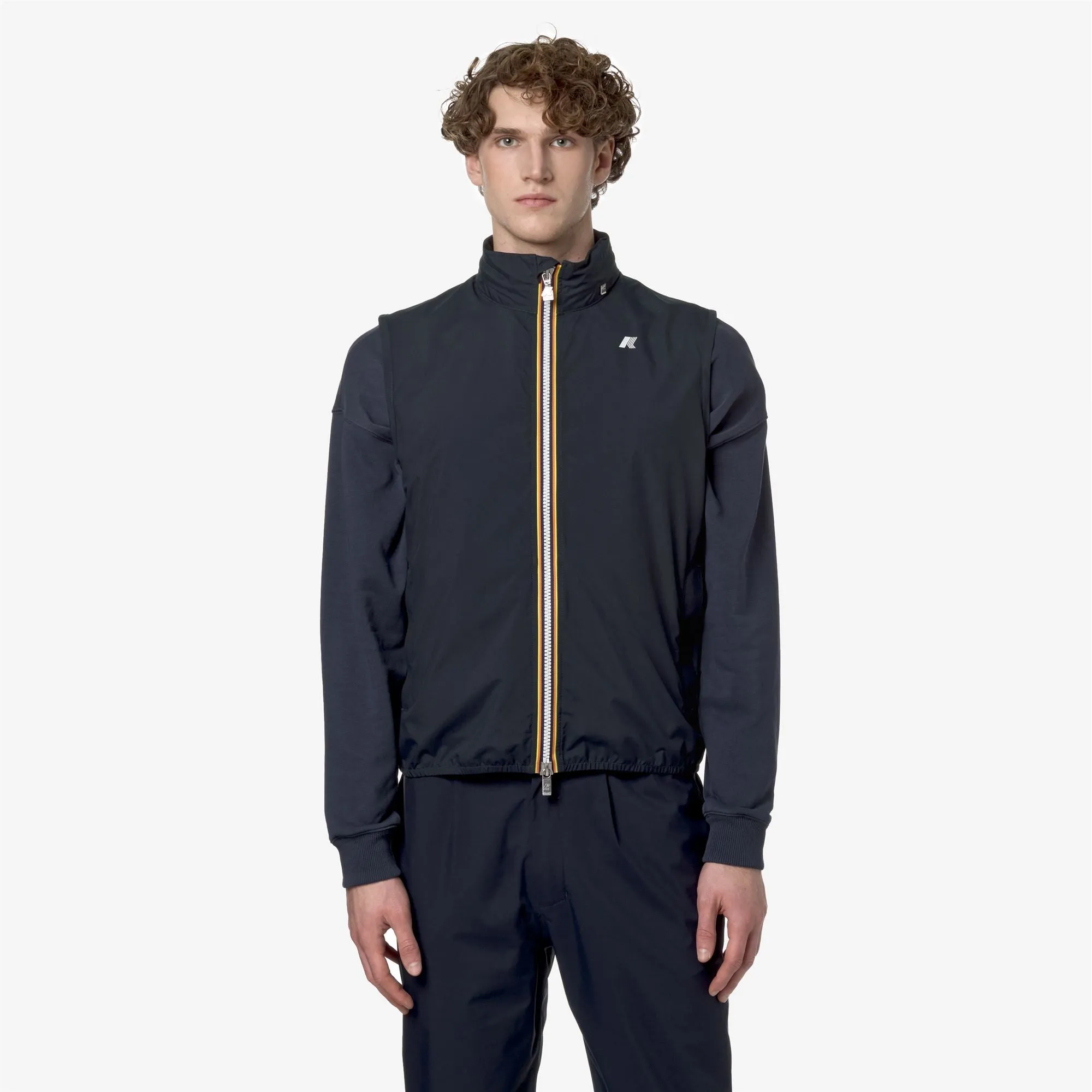 VALEN STRETCH DOT - Jackets - Vest - Man - Blue Depth sold by K-Way product image thumbnail 3