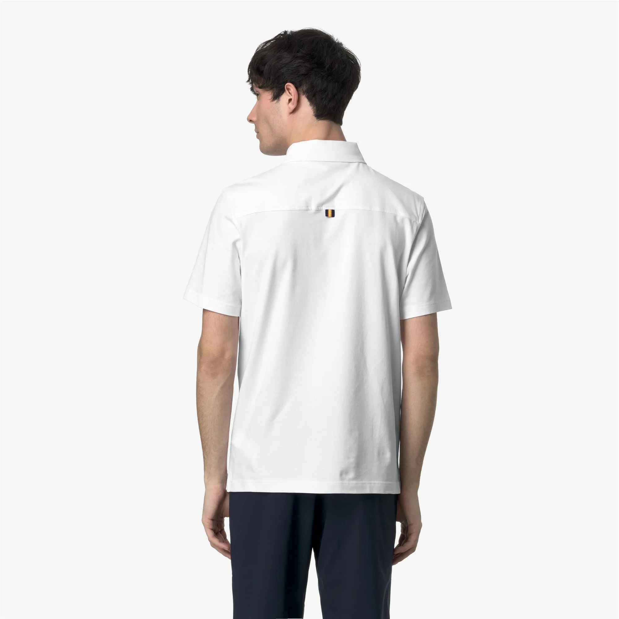 VINCELLE LIGHT STRETCH JERSEY - Polo Shirts - Polo - MAN - WHITE sold by K-Way product image thumbnail 5