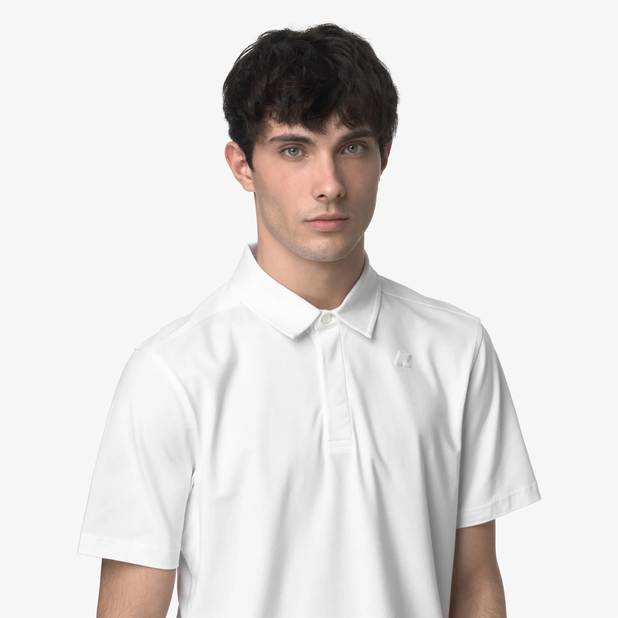VINCELLE LIGHT STRETCH JERSEY - Polo Shirts - Polo - MAN - WHITE sold by K-Way product image thumbnail 2