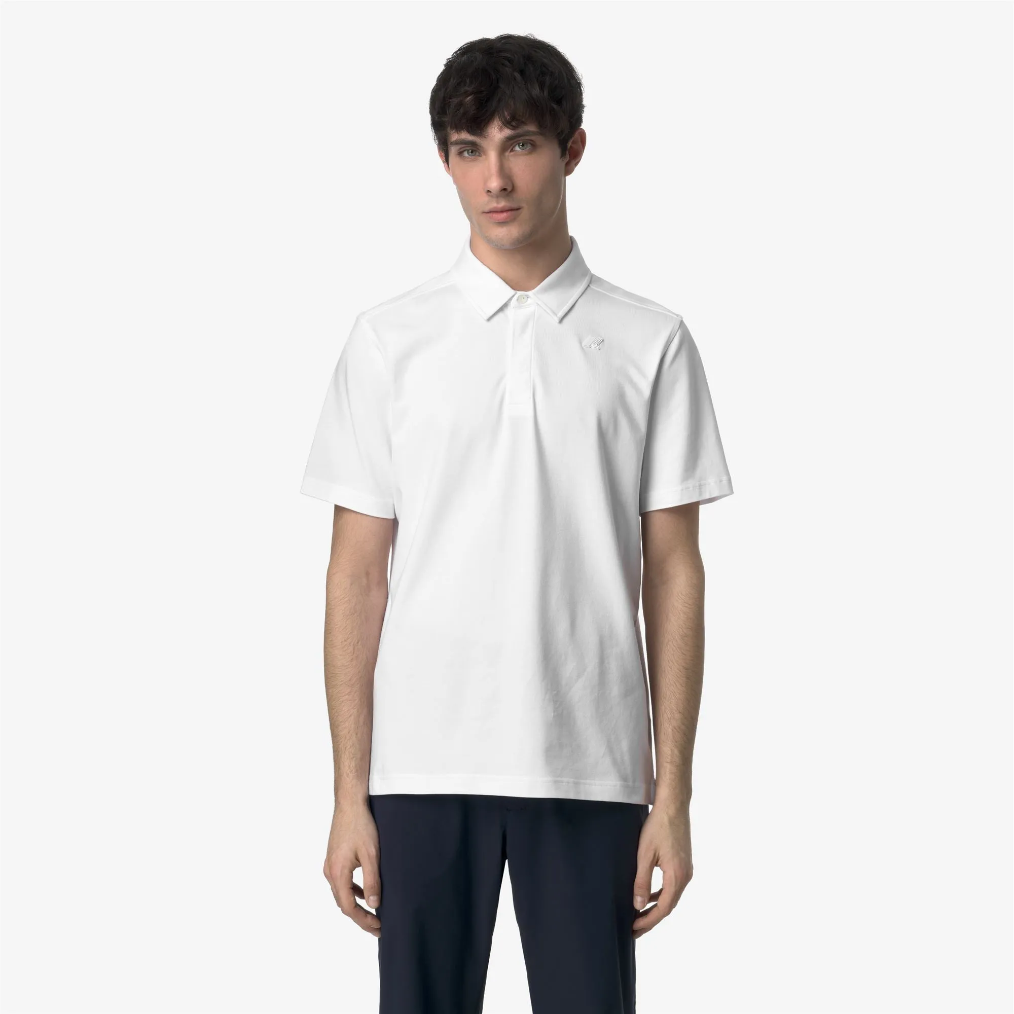 VINCELLE LIGHT STRETCH JERSEY - Polo Shirts - Polo - MAN - WHITE sold by K-Way product image thumbnail 3