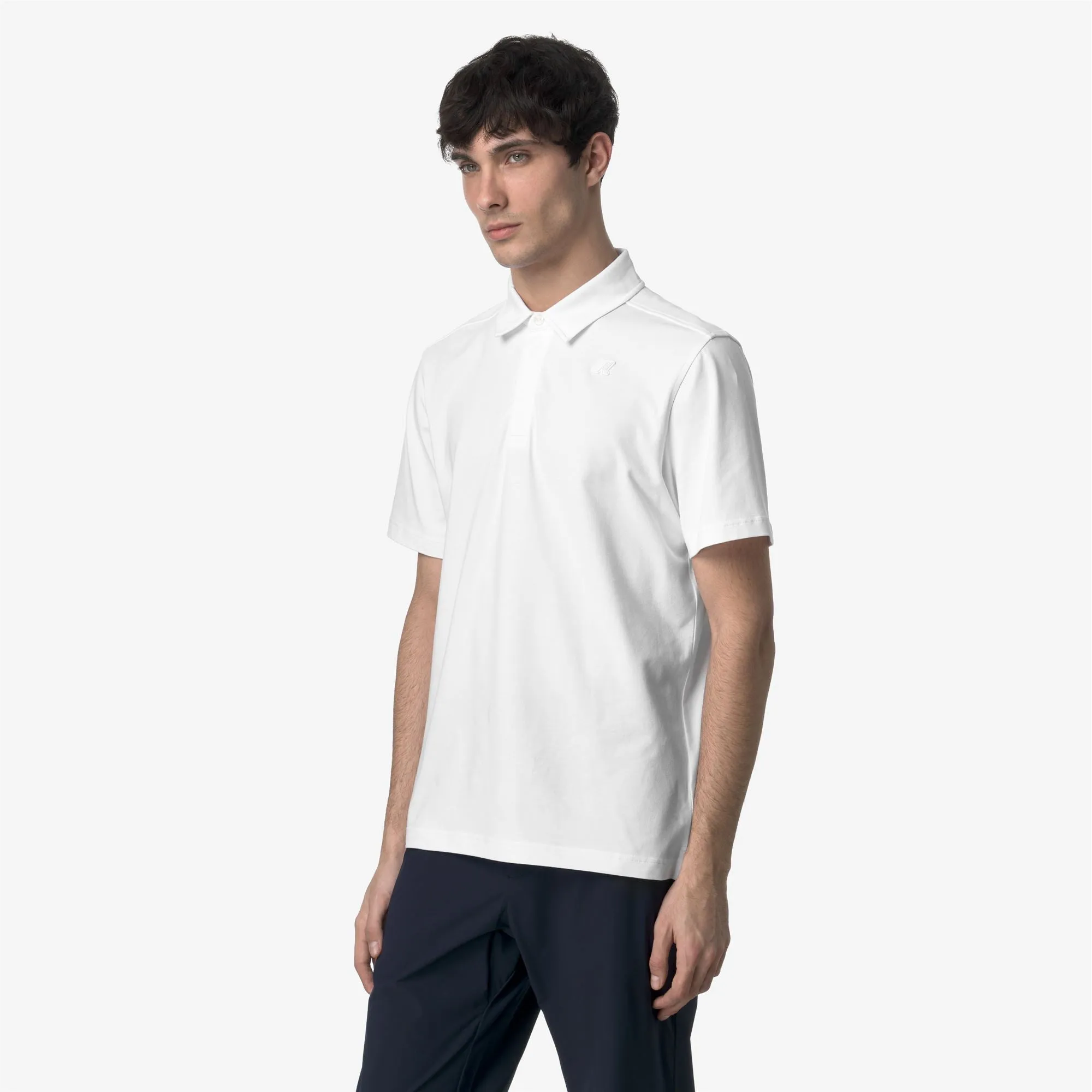 VINCELLE LIGHT STRETCH JERSEY - Polo Shirts - Polo - MAN - WHITE sold by K-Way product image thumbnail 4